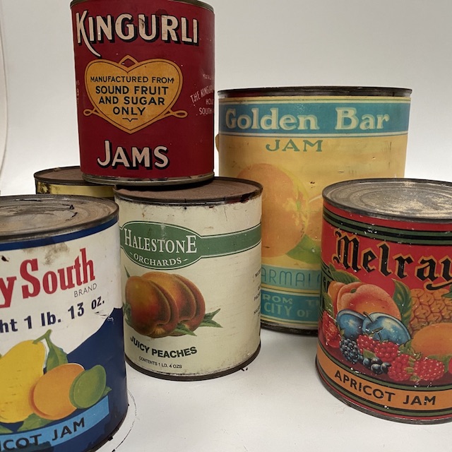 TIN, Vintage Food Product Assorted (Med-Lge)